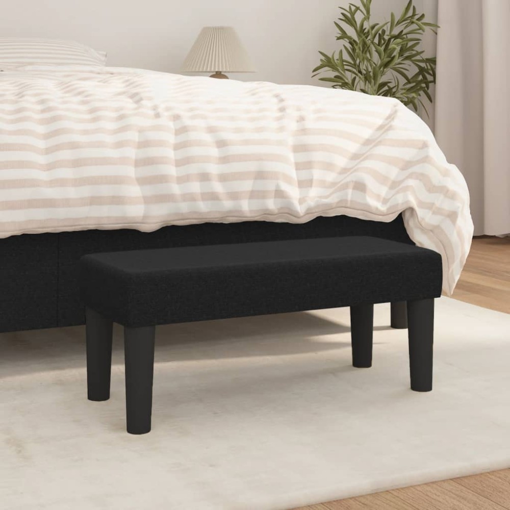 vidaXL Bancă, negru, 70x30x30 cm, textil