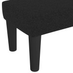 vidaXL Bancă, negru, 70x30x30 cm, textil vidaXL Bancă, negru, 70x30x30 cm, textil