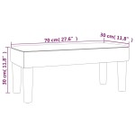 vidaXL Bancă, crem, 70x30x30 cm, textil vidaXL Bancă, crem, 70x30x30 cm, textil