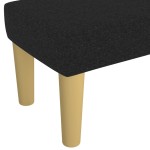 vidaXL Bancă, negru, 70x30x30 cm, textil vidaXL Bancă, negru, 70x30x30 cm, textil