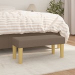 vidaXL Bancă, gri taupe, 70x30x30 cm, textil vidaXL Bancă, gri taupe, 70x30x30 cm, textil