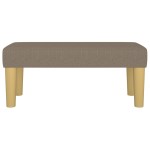 vidaXL Bancă, gri taupe, 70x30x30 cm, textil vidaXL Bancă, gri taupe, 70x30x30 cm, textil