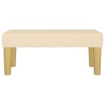 vidaXL Bancă, crem, 70x30x30 cm, textil