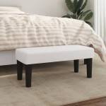 vidaXL Bancă, alb, 70x30x30 cm, piele ecologică vidaXL Bancă, alb, 70x30x30 cm, piele ecologică