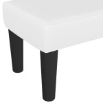vidaXL Bancă, alb, 70x30x30 cm, piele ecologică vidaXL Bancă, alb, 70x30x30 cm, piele ecologică