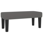 vidaXL Bancă, gri, 70x30x30 cm, piele ecologică vidaXL Bancă, gri, 70x30x30 cm, piele ecologică