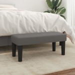 vidaXL Bancă, gri, 70x30x30 cm, piele ecologică vidaXL Bancă, gri, 70x30x30 cm, piele ecologică