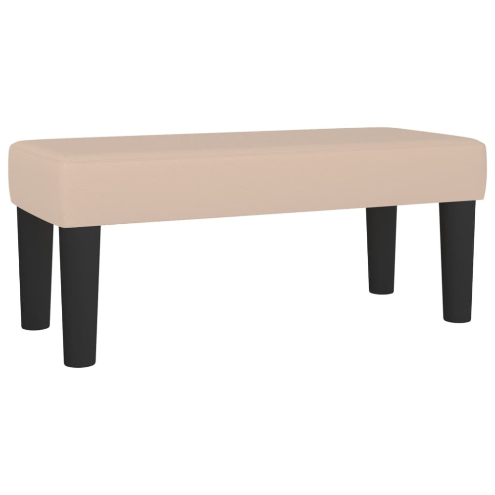 vidaXL Bancă, cappuccino, 70x30x30 cm, piele ecologică