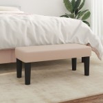 vidaXL Bancă, cappuccino, 70x30x30 cm, piele ecologică vidaXL Bancă, cappuccino, 70x30x30 cm, piele ecologică