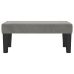 vidaXL Bancă, gri deschis, 70x30x30 cm, catifea vidaXL Bancă, gri deschis, 70x30x30 cm, catifea