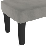 vidaXL Bancă, gri deschis, 70x30x30 cm, catifea vidaXL Bancă, gri deschis, 70x30x30 cm, catifea