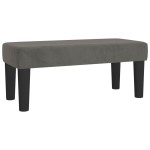 vidaXL Bancă, gri închis, 70x30x30 cm, catifea vidaXL Bancă, gri închis, 70x30x30 cm, catifea