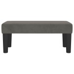 vidaXL Bancă, gri închis, 70x30x30 cm, catifea vidaXL Bancă, gri închis, 70x30x30 cm, catifea