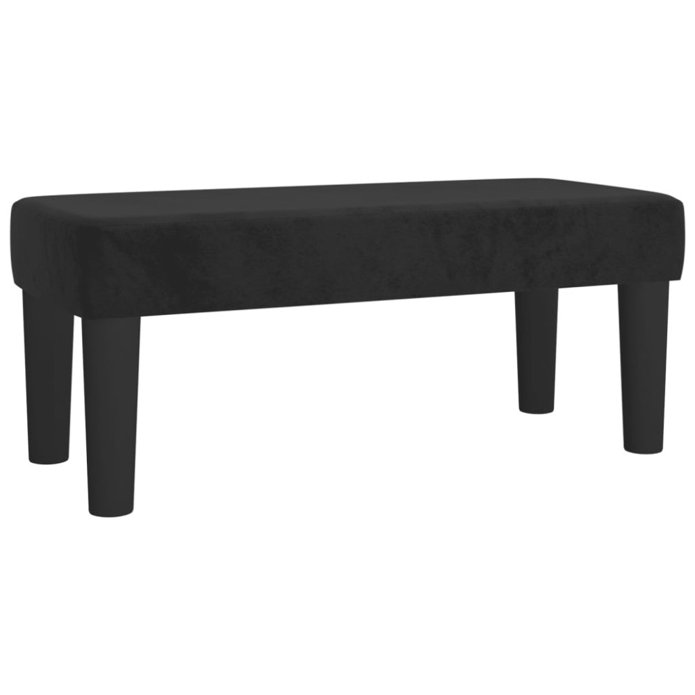 vidaXL Bancă, negru, 70x30x30 cm, textil