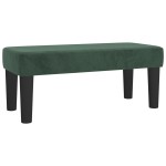 vidaXL Bancă, verde închis, 70x30x30 cm, catifea vidaXL Bancă, verde închis, 70x30x30 cm, catifea