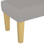 vidaXL Bancă, gri deschis, 100x30x30 cm, textil vidaXL Bancă, gri deschis, 100x30x30 cm, textil