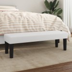 vidaXL Bancă, alb, 100x30x30 cm, piele ecologică vidaXL Bancă, alb, 100x30x30 cm, piele ecologică