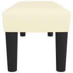 vidaXL Bancă, crem, 100x30x30 cm, piele ecologică