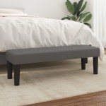 vidaXL Bancă, gri, 100x30x30 cm, piele ecologică vidaXL Bancă, gri, 100x30x30 cm, piele ecologică