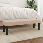 vidaXL Bancă, cappuccino, 100x30x30 cm, piele ecologică vidaXL Bancă, cappuccino, 100x30x30 cm, piele ecologică