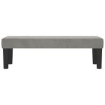 vidaXL Bancă, gri deschis, 100x30x30 cm, catifea vidaXL Bancă, gri deschis, 100x30x30 cm, catifea