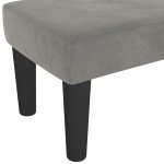 vidaXL Bancă, gri deschis, 100x30x30 cm, catifea vidaXL Bancă, gri deschis, 100x30x30 cm, catifea
