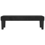 vidaXL Bancă, negru, 100x30x30 cm, catifea vidaXL Bancă, negru, 100x30x30 cm, catifea