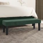 vidaXL Bancă, verde închis, 100x30x30 cm, catifea vidaXL Bancă, verde închis, 100x30x30 cm, catifea