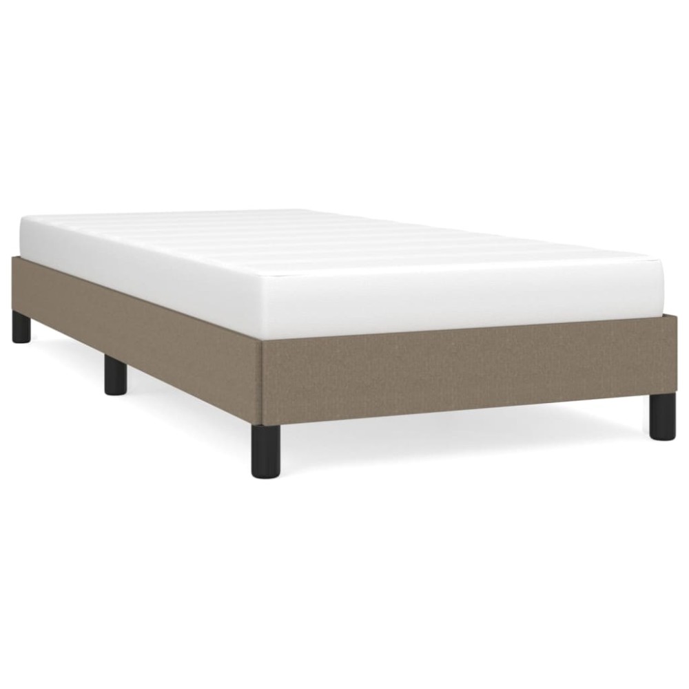 vidaXL Cadru de pat fără saltea Taupe 80x200 cm țesătură
