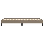 vidaXL Cadru de pat fără saltea Taupe 80x200 cm țesătură