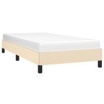 vidaXL Cadru de pat fără saltea cremă 80x200 cm țesătură