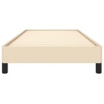 vidaXL Cadru de pat fără saltea cremă 80x200 cm țesătură