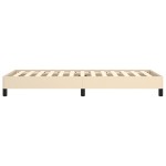 vidaXL Cadru de pat fără saltea cremă 80x200 cm țesătură