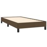 vidaXL Cadru de pat fără saltea, maro închis, 90x190 cm, textil vidaXL Cadru de pat fără saltea, maro închis, 90x190 cm, textil