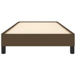 vidaXL Cadru de pat fără saltea, maro închis, 90x190 cm, textil vidaXL Cadru de pat fără saltea, maro închis, 90x190 cm, textil