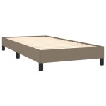 vidaXL Cadru de pat fără saltea Taupe 90x190 cm Stofa