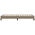 vidaXL Cadru de pat fără saltea Taupe 90x190 cm Stofa