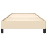 vidaXL Cadru de pat fără saltea cremă 90x190 cm țesătură