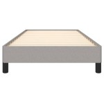 vidaXL Cadru de pat fără saltea, gri deschis, 90x200 cm, textil