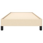 vidaXL Cadru de pat fără saltea cremă 90x200 cm țesătură