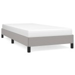 vidaXL Cadru de pat fără saltea, gri deschis, 100x200 cm, textil