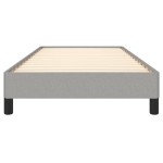 vidaXL Cadru de pat fără saltea, gri deschis, 100x200 cm, textil