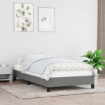 vidaXL Cadru de pat fără saltea, gri închis, 100x200 cm, textil