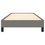 vidaXL Cadru de pat fără saltea, gri închis, 100x200 cm, textil