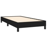 vidaXL Cadru de pat fără saltea, negru, 100x200 cm, textil