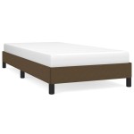 vidaXL Cadru de pat fără saltea, maro închis, 100x200 cm, textil