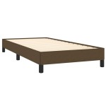 vidaXL Cadru de pat fără saltea, maro închis, 100x200 cm, textil