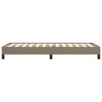 vidaXL Cadru de pat fără saltea, gri taupe, 100x200 cm, textil vidaXL Cadru de pat fără saltea, gri taupe, 100x200 cm, textil