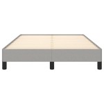 vidaXL Cadru de pat fără saltea, gri deschis, 120x200 cm, textil