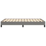 vidaXL Cadru de pat fără saltea, gri închis, 120x200 cm, textil